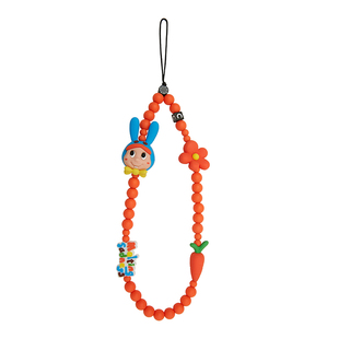 现货Melting Sadness联名CASETiFY手机链子橙色可爱KARORO小挂绳