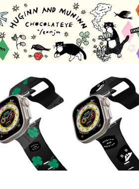CASETiFY可爱奶牛猫手表腕带适用苹果Apple WatchS11/S10 38-49mm