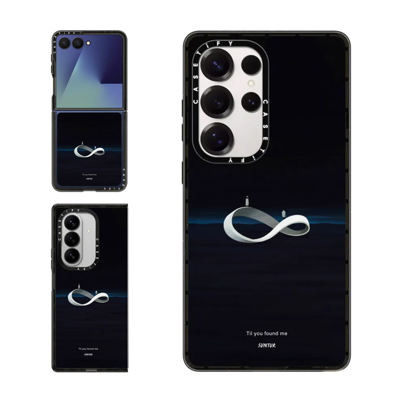 现货CASETiFY直到你找到我适用于三星S24/S25 Ultra手机壳Z Flip7/Z Fold 6/5艺术家Suntur小众简约保护套s23