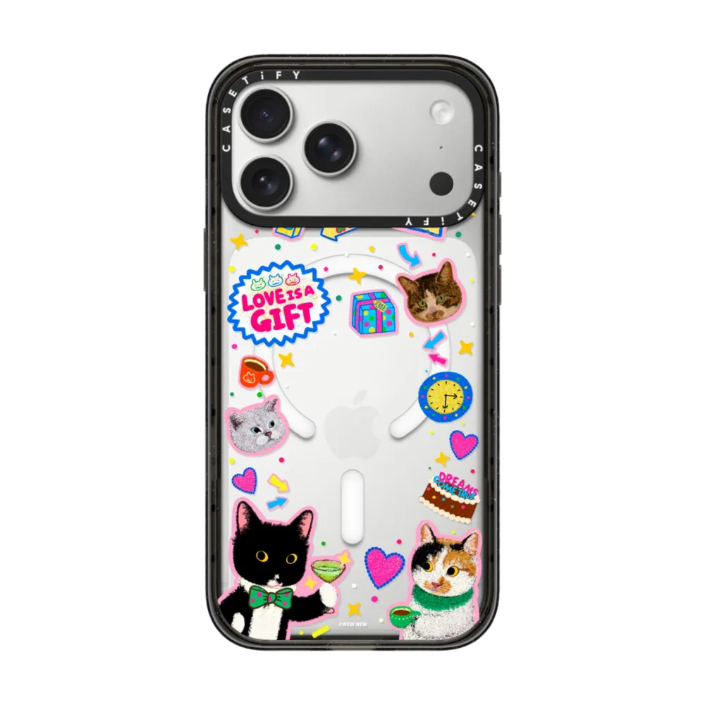 现货CASETiFY奶牛猫牛牛爱是z好的礼物适用苹果iPhone17 Pro Max磁吸手机壳16/15/14软萌13可爱插画保护套12