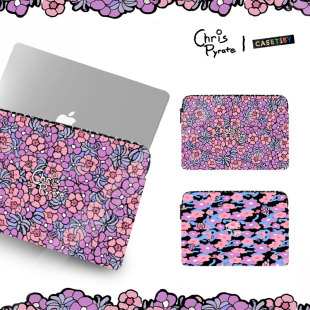 CASETiFY艺术家联名Chris Pyrate春日繁花适用苹果iPad/MacBook Pro13/16寸笔记本电脑包海绵内胆包袋保护套