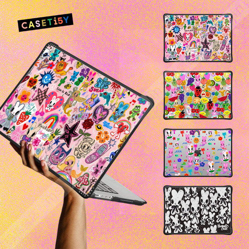 CASETiFY插画艺术I Scream Colour治愈适用于苹果MacBook Pro13/14/15/16寸电脑笔记本保护壳Air防摔套M1-M4