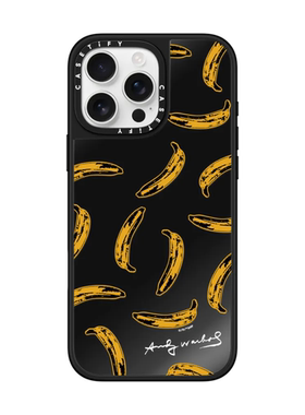 现货CASETiFY联名Andy Warhol香蕉白色图案适用苹果iPhone16 pro max磁吸手机壳15/14/13限量款潮牌保护套12