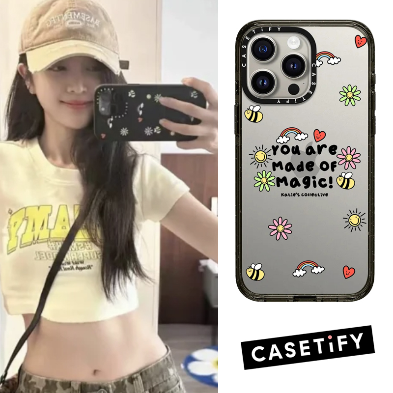 现货吴宣仪同款CASETiFY你是奇迹的化身适用苹果iPhone16 Pro Max磁吸手机壳15/14/13小众轻奢ins风保护套12