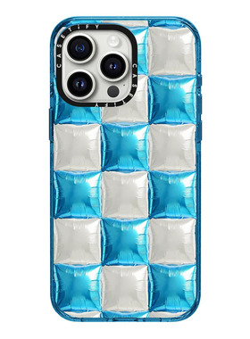 现货CASETiFY天蓝色气球棋盘格适用苹果iPhone15pro max磁吸手机壳14/13/12个性创意潮牌小众轻奢ins风保护套