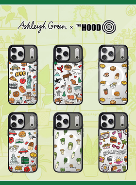 THE HOOD艺术家联名Ashleigh Green适用于苹果iPhone17 Pro Max磁吸换图手机壳16/15卡通可爱全包防摔保护套