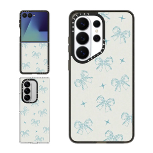 现货CASETiFY李沅禧ILLIT WONHEE梦幻蓝色蝴蝶结适用三星S25/S26 Ultra手机壳Z Flip7/Z Fold 6/5潮保护套s24