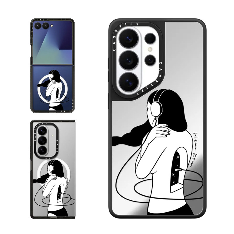 现货CASETiFY倾听你内心的声音适用三星S25/S26 Ultra手机壳Z Flip7/Z Fold 6/5个性创意小众独特保护套s24+