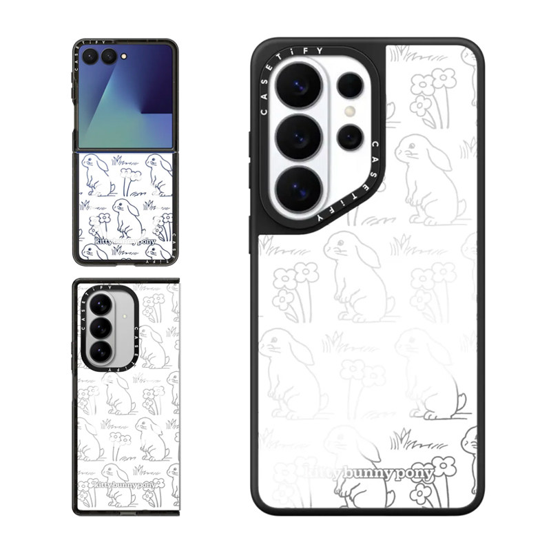 现货CASETiFY联名kittybunnypony树林小兔适用三星S25/S26 Ultra手机壳Z Flip 7/Z Fold 6卡通可爱限量保护套