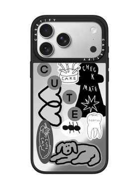 现货INAP贴画CASETiFY适用苹果iPhone17 pro max磁吸手机壳16/15/14黑白潮牌13小众高级感透明全包保护套air