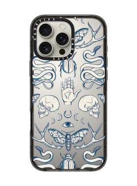 现货CASETiFY蓝色魔法适用苹果iPhone16 pro max手机壳15/14/13磁吸时尚小众高级感插画艺术12防摔保护套16e