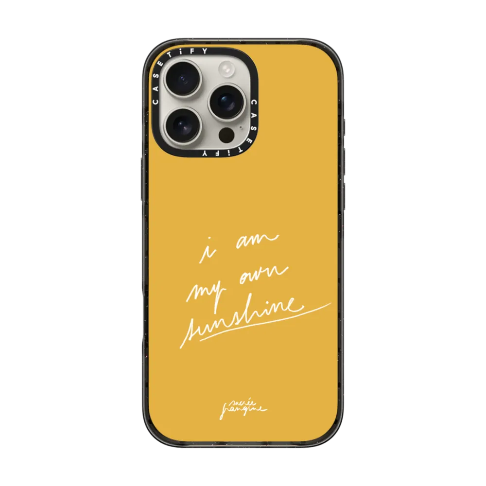 现货CASETiFY我是我自己的阳光适用苹果iPhone16pro max手机壳15/14/13磁吸12时尚潮牌简约全包防摔保护套16e