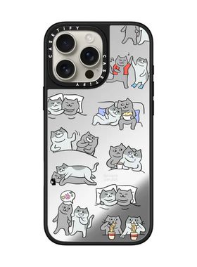 现货CASETiFY喵星人的甜蜜情缘适用苹果iPhone16 pro max磁吸手机壳15/14小众趣味13可爱12情侣防摔保护套16e