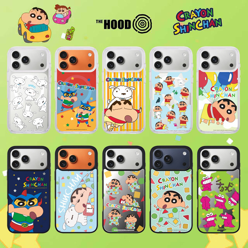 THE HOOD联名蜡笔小新卡通可爱适用苹果iPhone17/16/15/14/Pro/Max磁吸手机壳萌系小白巧克比全包防摔保护套