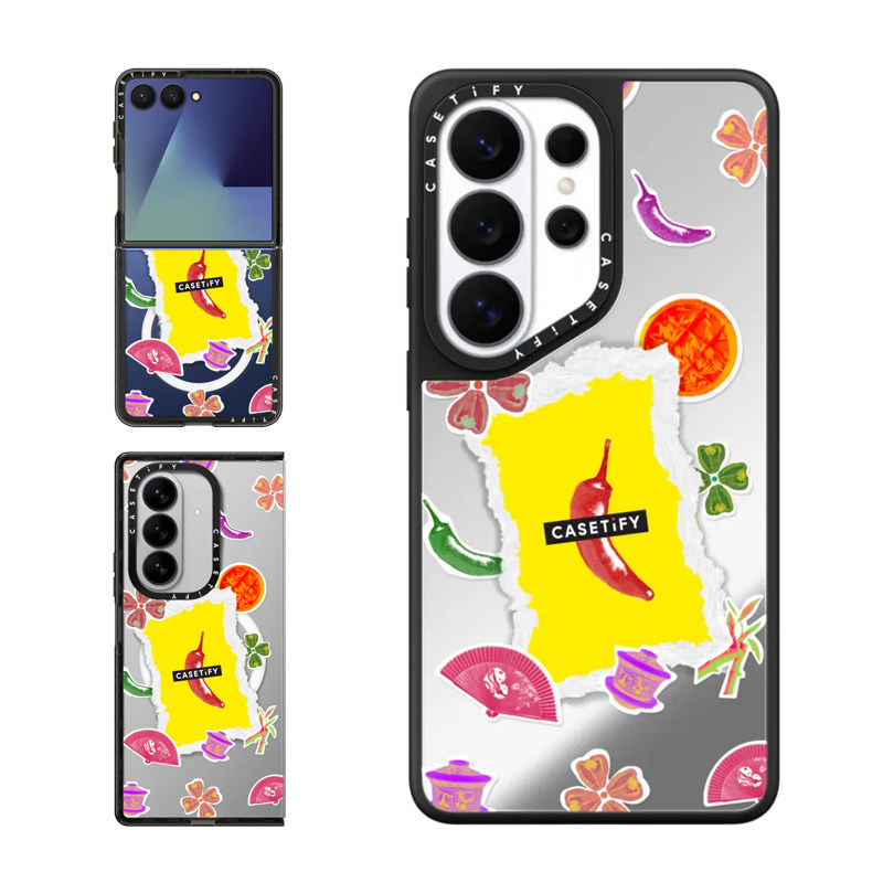 现货CASETiFY城市限定成都耍起适用三星S25/S26 Ultra手机壳Z Flip7/Z Fold 6/5创意国潮个性辣椒保护套s24+