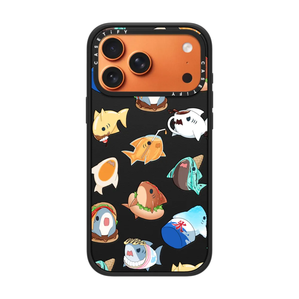 现货CASETiFY吃货小鲨鱼适用苹果iPhone17 pro max手机壳16/15/14磁吸13趣味小众高级感可爱透明防摔保护套12