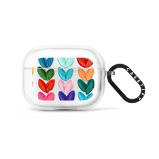 CASETiFY彩色涂鸦爱心适用苹果Airpods Pro 1/2代无线蓝牙耳机保护套Airpods 3/4代透明软壳子时尚ins风防摔