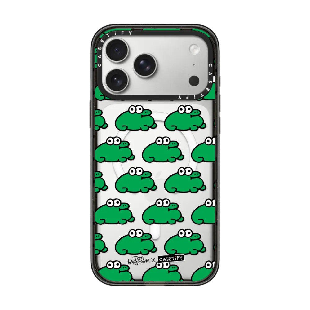 现货CASETiFY呆呆蛙适用于苹果iPhone17 pro max手机壳16/15/14磁吸卡通可爱13小众高端趣味绿色防摔保护套12
