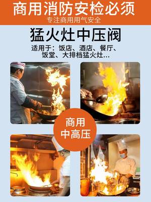 商用防爆中高压阀煤气罐液化气钢瓶饭店猛火灶定压不可调高压阀门