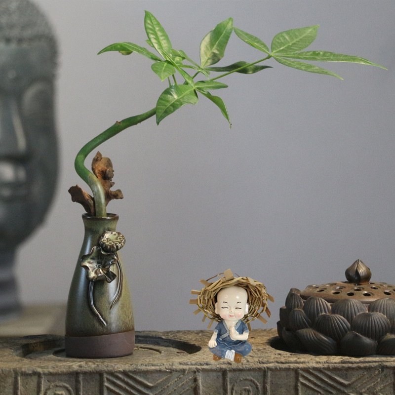 水培发财树易活茶宠小花器功夫茶道配件茶桌茶具盘小摆件室内植物,鲜花速递/花卉仿真/绿植园艺,仿真绿植,淘宝优惠券,粉丝福利购,淘宝优惠卷