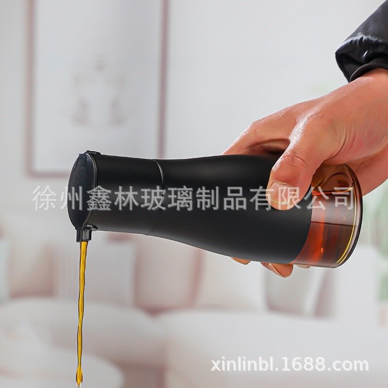 玻璃油瓶 厨房家用不锈钢可控量油壶 酱油醋老抽料酒调味调料瓶,橡塑材料及制品,玻璃容器/玻璃瓶,淘宝优惠券,粉丝福利购,淘宝优惠卷