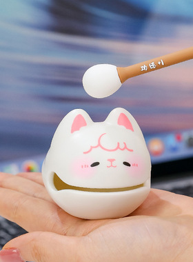 网红可爱木鱼解压桌面玩具小木鱼