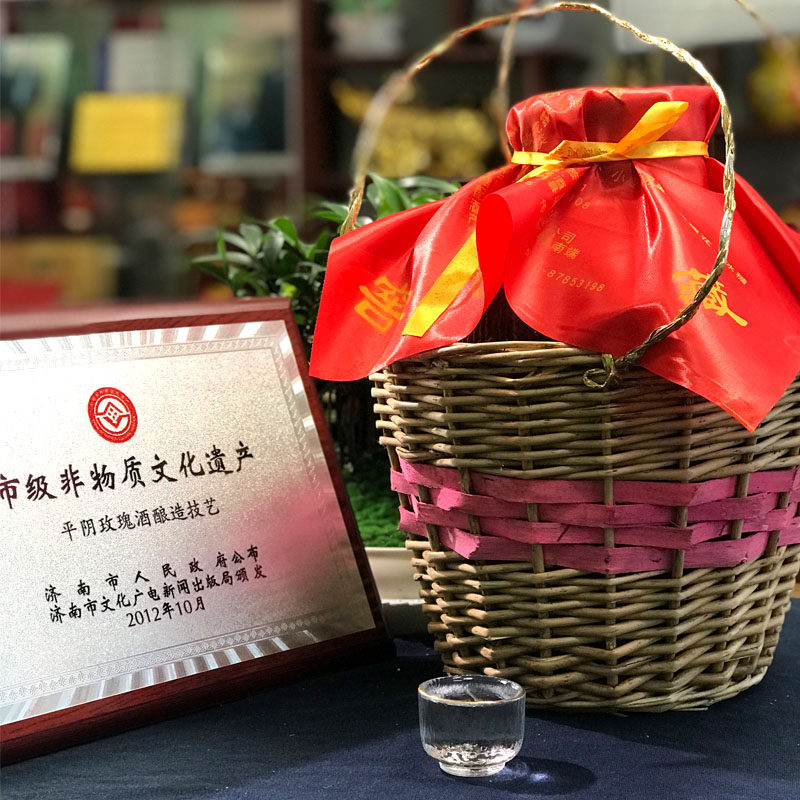 玫花露露酒送朋友送长辈送老师20年窖藏老坛酒纯粮鲜花