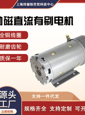 供应玲璇牌24v4000w液压动力单元汽车尾板升降平台有刷直流电机