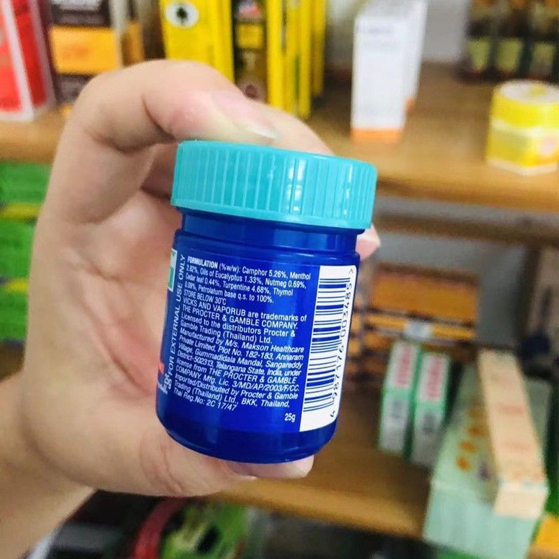 泰国正品VICKS VapoRub薄荷膏蚊虫叮咬酸痛鼻塞咳嗽小孩宝宝适用