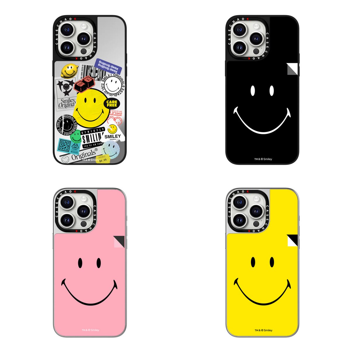 潮K经典联名Smiley®艺术笑脸手机壳适用苹果17ProMax日韩iPhone16Pro明星同款15网感14防摔保护套13磁吸12