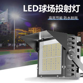 LED球场投射灯建筑工地照明灯投光灯广告广场球场灯500W白光B