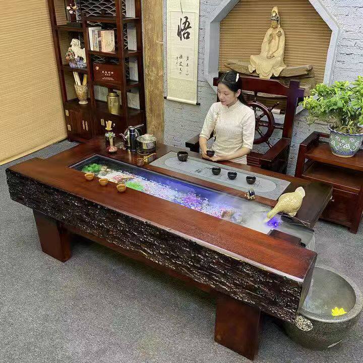 老船木茶桌椅组合实木循