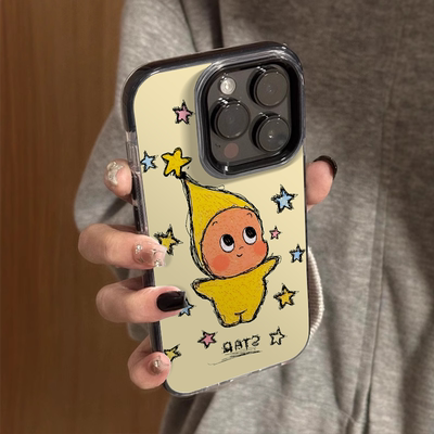 可爱卡通星星人适用苹果16promax