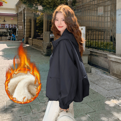 巨好看的初冬厚外套女加厚派克服