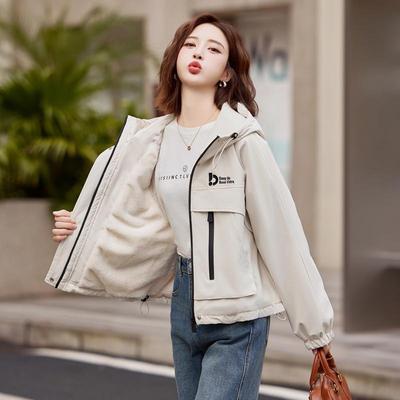 时髦派克服冲锋衣宽松休闲外套女