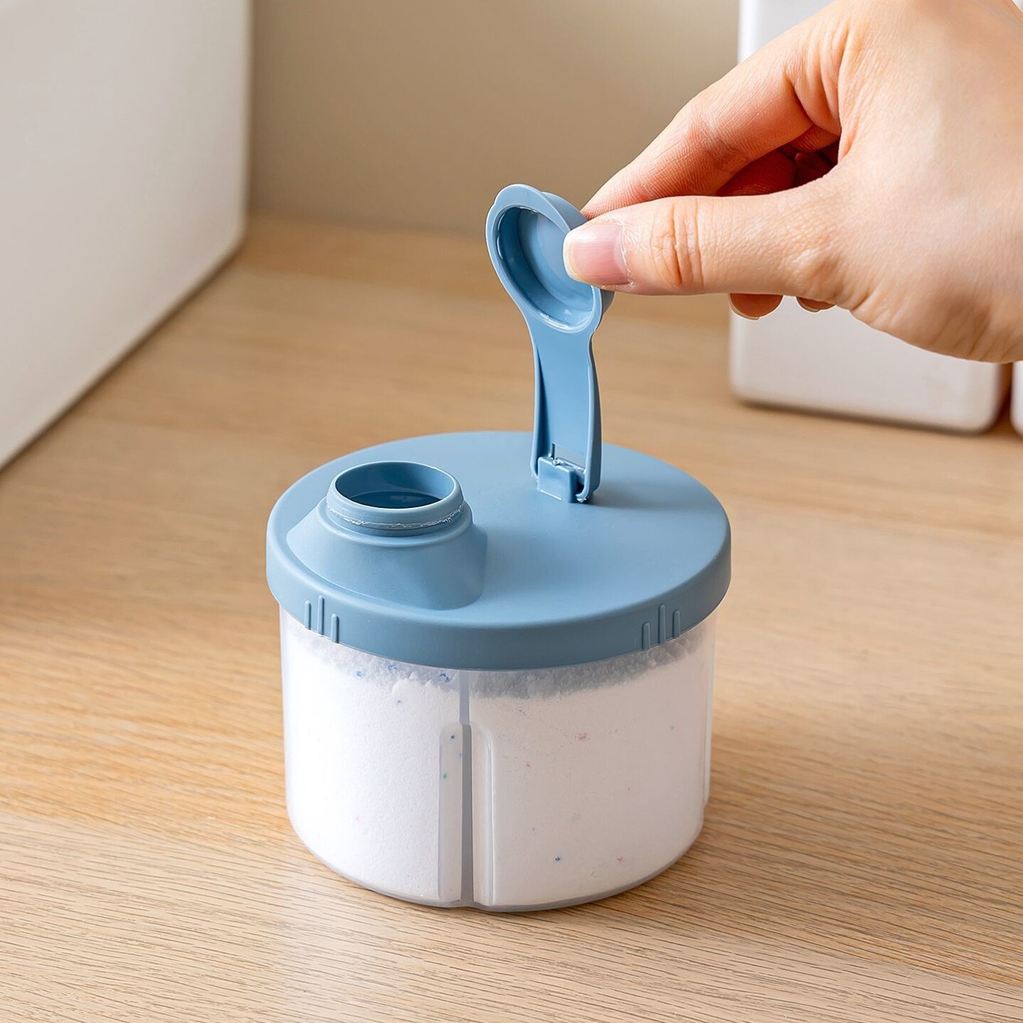 洗衣粉收纳盒家用洗衣液分装存储罐宿舍专用小号皂粉盒肥皂粉容器