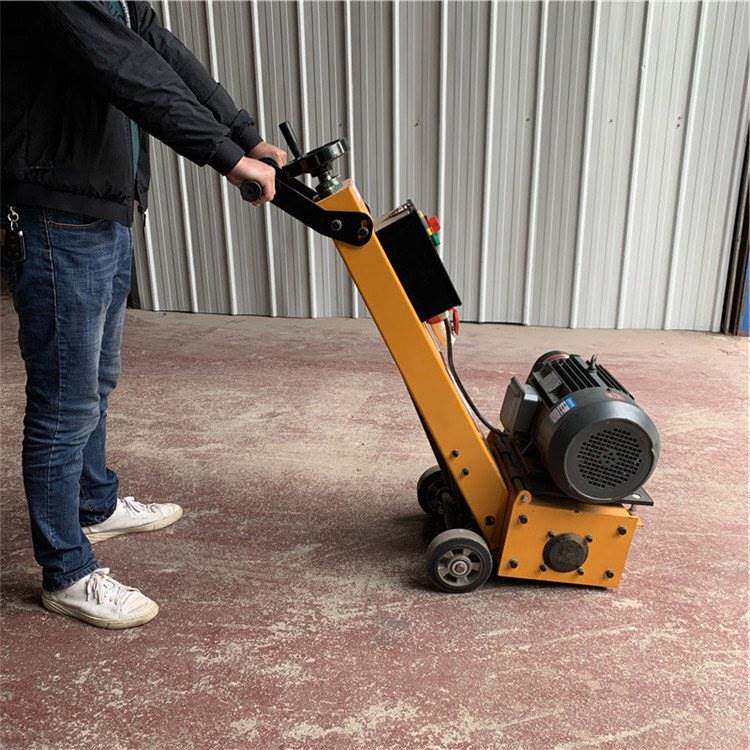 供应混凝土电动铣刨机 旧地面翻新拉毛机 高速公路地面刨地机厂家