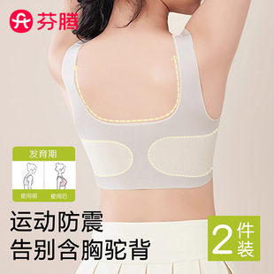 芬腾发育期少女生内衣高中生文胸青春期二阶段背心学生初中女孩童