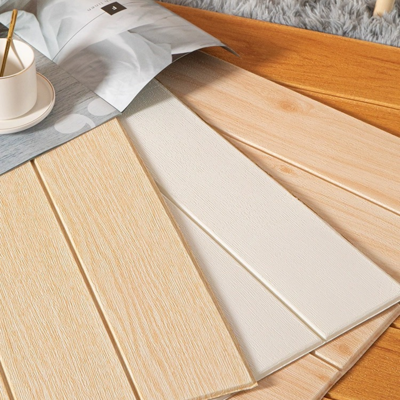 木纹墙面贴墙纸彩宸泡沫装饰