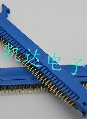 金色脚蓝色/灰色牛角 排针64P 治具配件牛角 2.54mm间距测试牛角