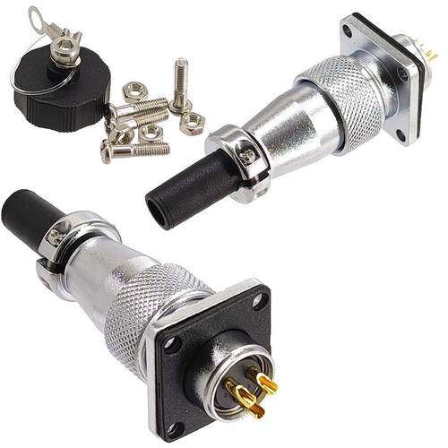 WS20J3TQ/K3Z三芯金属航空插头 2/3/4/5/6/7/9/12针公母对接插头