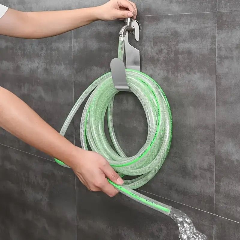 水龙头软管收纳架浇花水管卷管器家用花园林洗车高压水枪管子挂钩