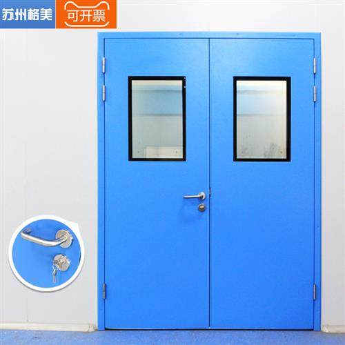 双开净化钢制门单开钢质门无尘车间洁净门医院病房门对开厂房门
