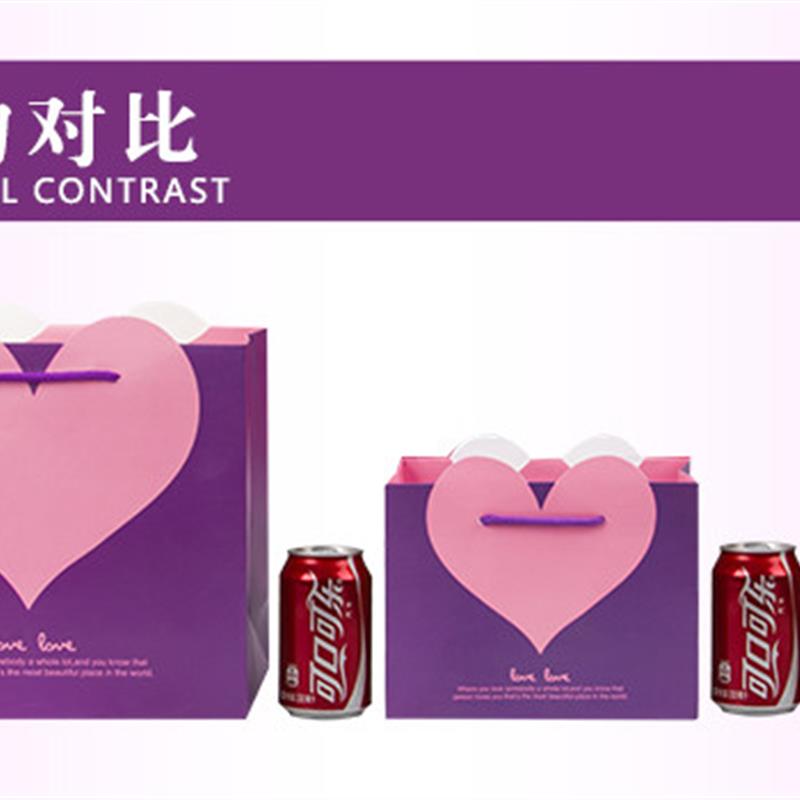 妇女节礼品袋子手提纸袋小号迷你爱心礼物袋饰品袋纸质手提袋创意