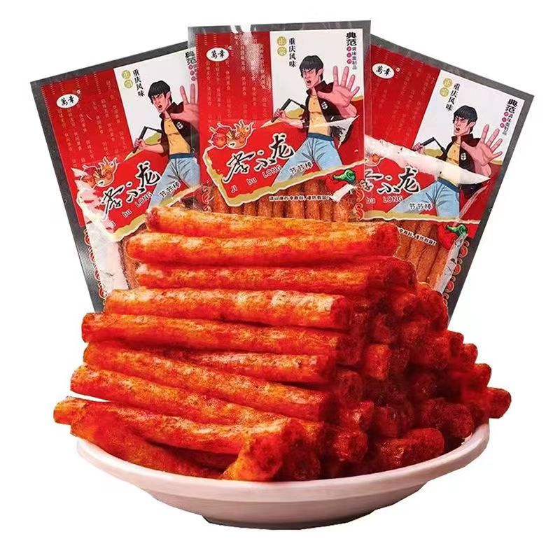 万幸李小龙节节棒辣条面筋素食休闲零食怀旧零食重庆风味校园小吃