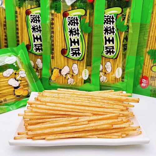 杰仔菠菜王辣条8090儿时怀日宿舍小吃休闲麻辣面筋零食品辣棒