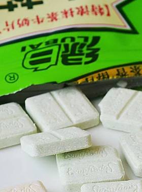 绿白抹茶牛奶糖还能冲成奶茶和