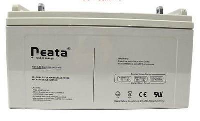 neata能特蓄电池12V120AH NT12-120阀控式铅酸免维护船舶太阳能用