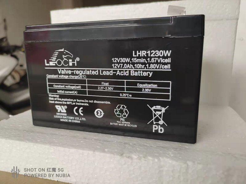 LEOCH理士蓄电池LHR1230W 12V7AH消防EPS直流屏 UPS铅酸应急电源