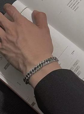 字架手链男潮欧美复古手链粗 霸气十字架手链男潮欧美复古手链粗